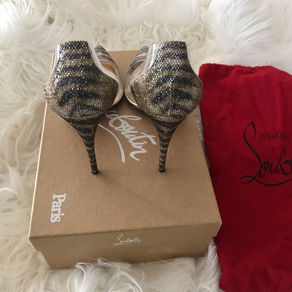 Christian Louboutin  Debout Sirene PVC Heels 100 - Picture 4 of 8